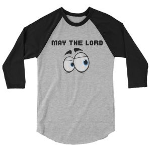 MTL "eyes" 3/4 sleeve raglan shirt