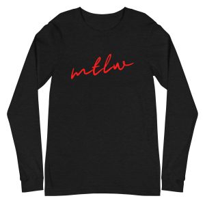 MTLW Cursive, Unisex Long Sleeve Tee